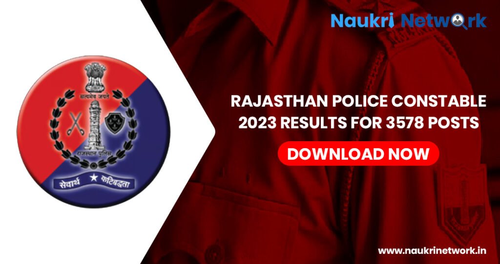 Rajasthan Police Constable 2023 Results