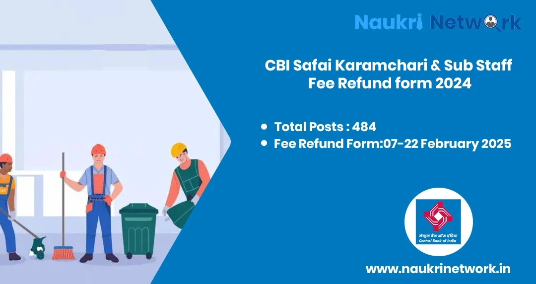 Central Bank of India Safai Karamchari Fee Refund form