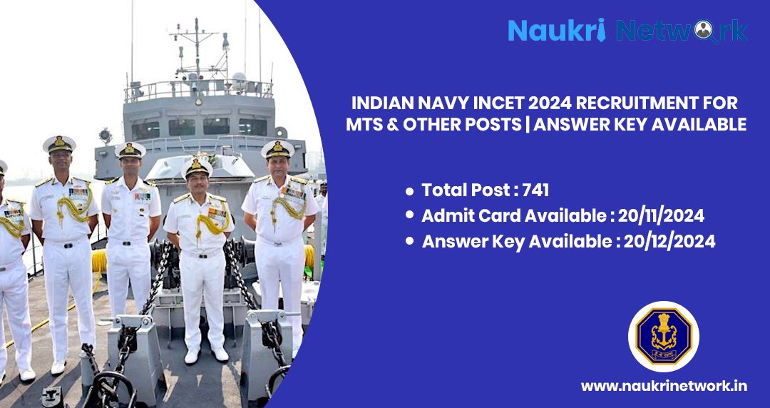 Indian Navy INCET 2024 Recruitment Answer Key