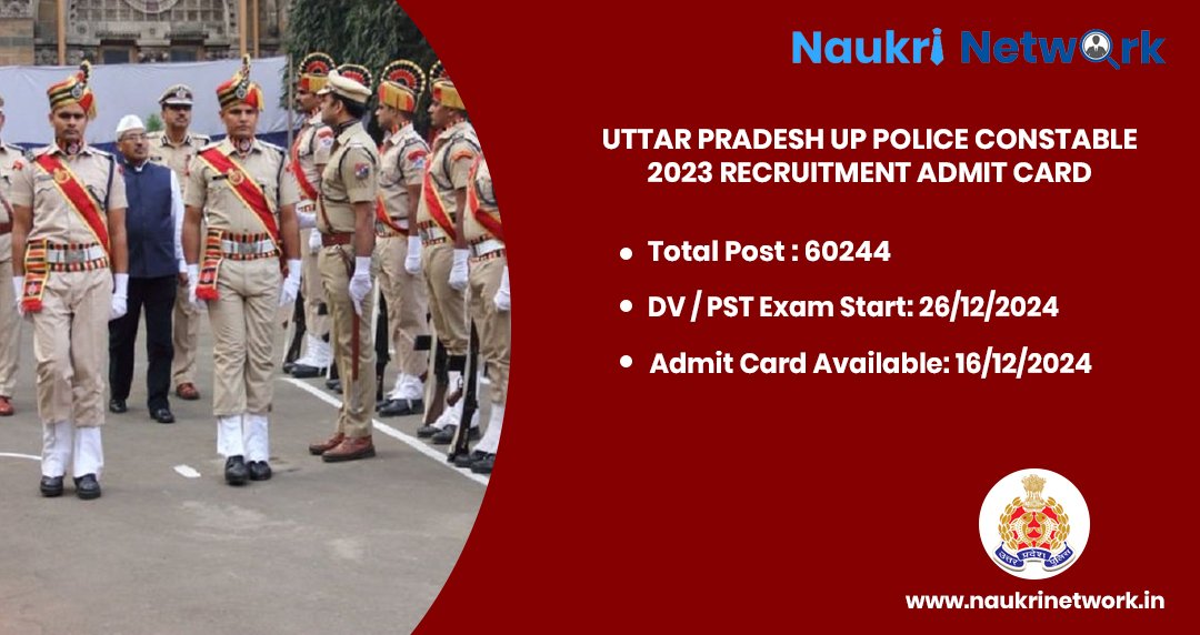 UP Police Constable 2023 Recruitment Admit Card