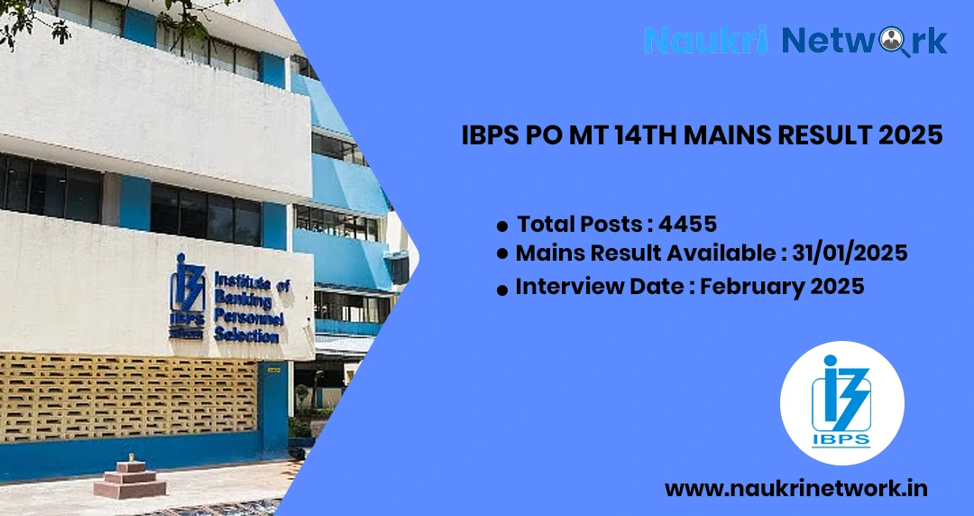 IBPS PO MT 14th Mains Result 2025