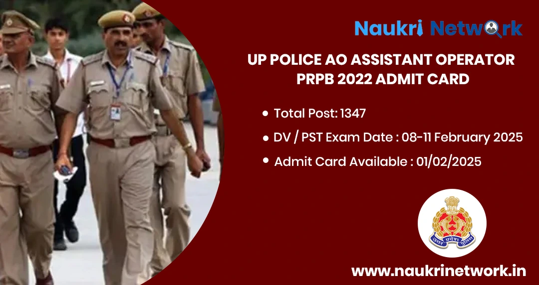 UP Police Assistant Operator PRPB 2022 Admit Card