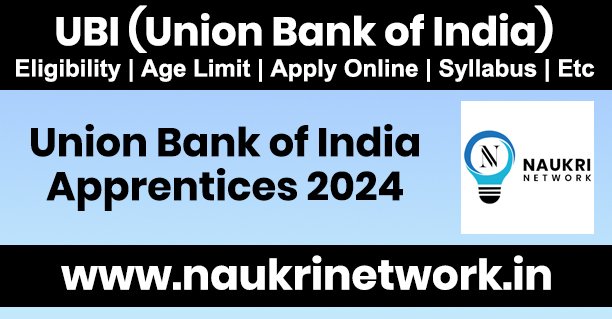 Union Bank of India Apprentices Recruitment 2024