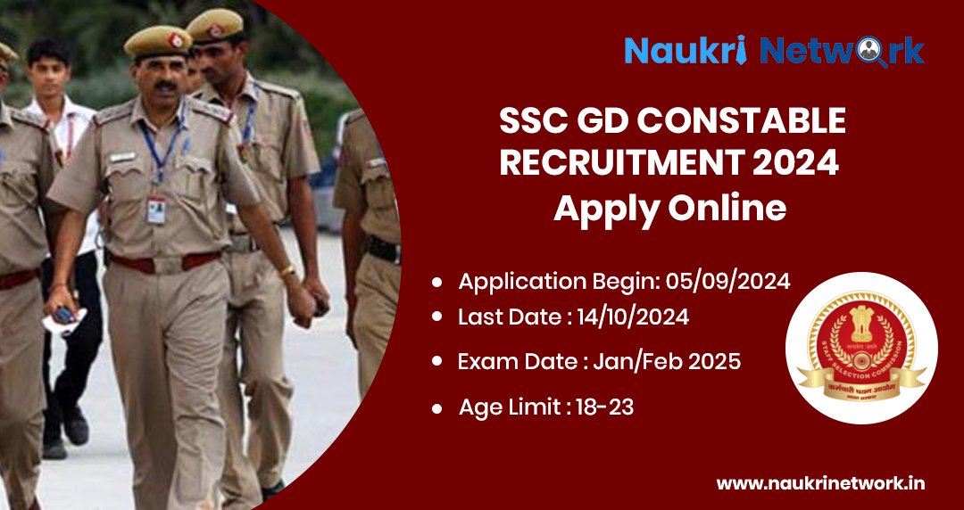 SSC GD Constable Recruitment 2024 Apply Online