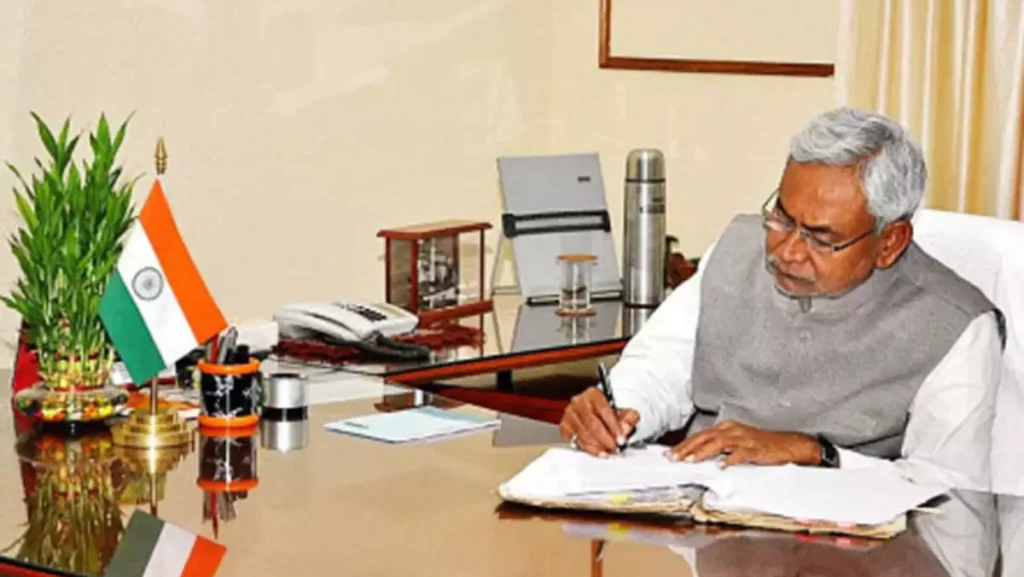 nitish kumar in cm office