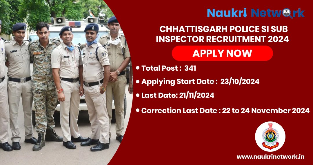 Chhattisgarh Police SI Sub Inspector Recruitment 2024