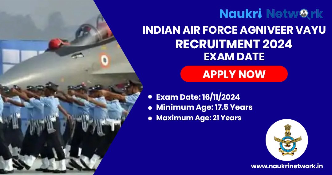 Indian Air Force Agniveer Vayu Recruitment 2024 Exam Date