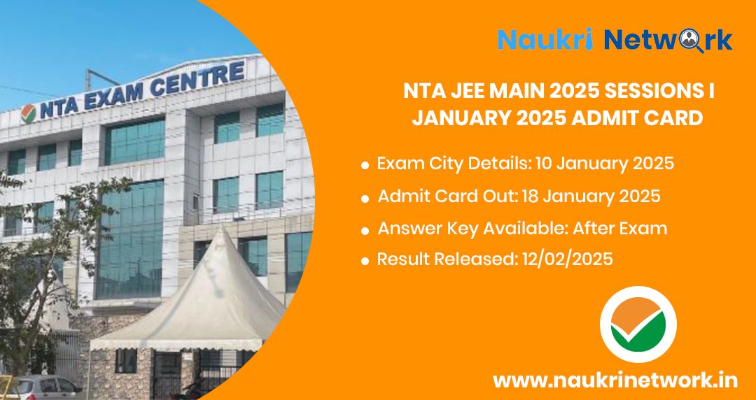 NTA JEEMAIN 2025 Admit Card