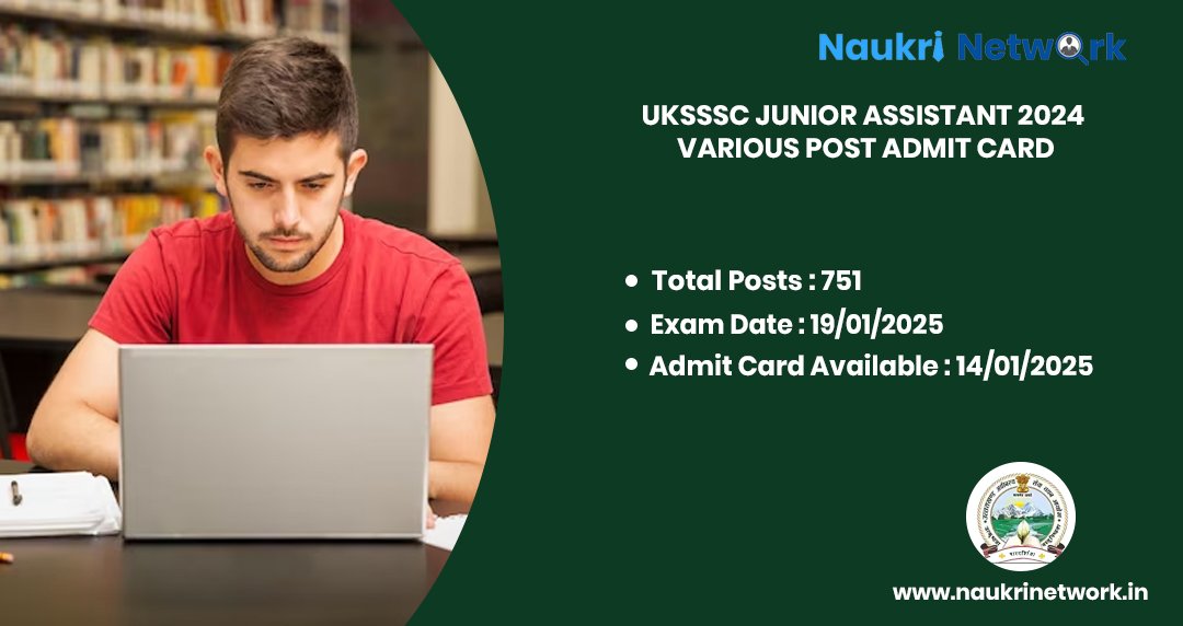 UKSSSC Junior Assistant 2024 Admit Card