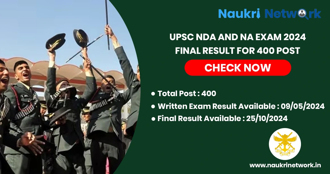 UPSC NDA and NA Exam 2024 Final Result