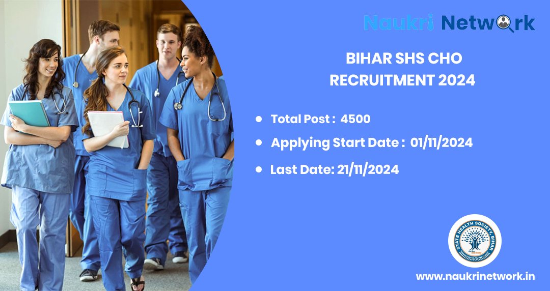 Bihar SHS CHO Online Form 2024