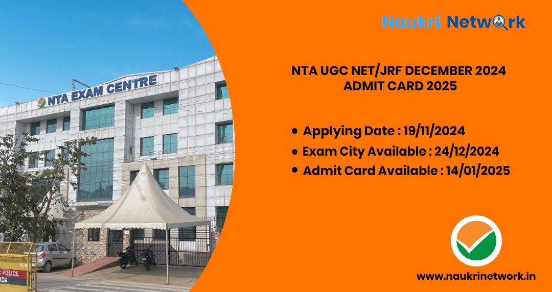 NTA UGC NET JRF 2024 Admit Card