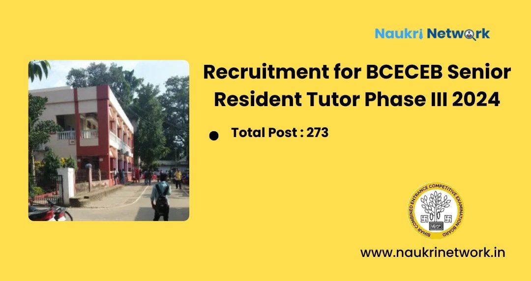 Recruitment for Bihar BCECEB