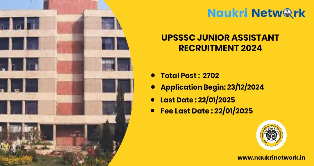 UPSSSC Junior Assistant Recruitment 2024