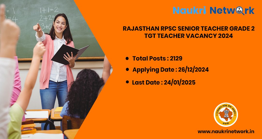 Rajasthan RPSC Senior Teacher Grade 2 Vacancy 2024-25