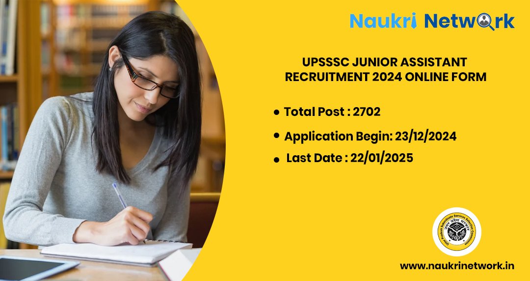 UPSSSC Junior Assistant Recruitment 2024 Online Form