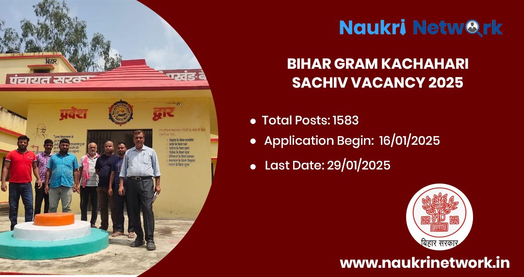 Bihar Gram Kachahari Sachiv Vacancy 2025