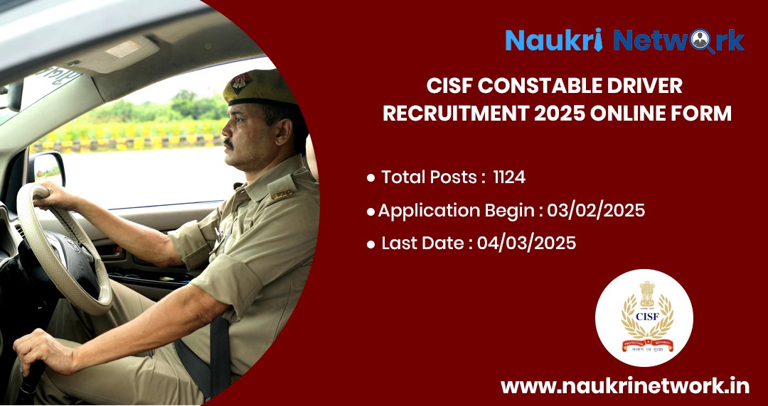 CISF Constable Driver Recruitment 2025