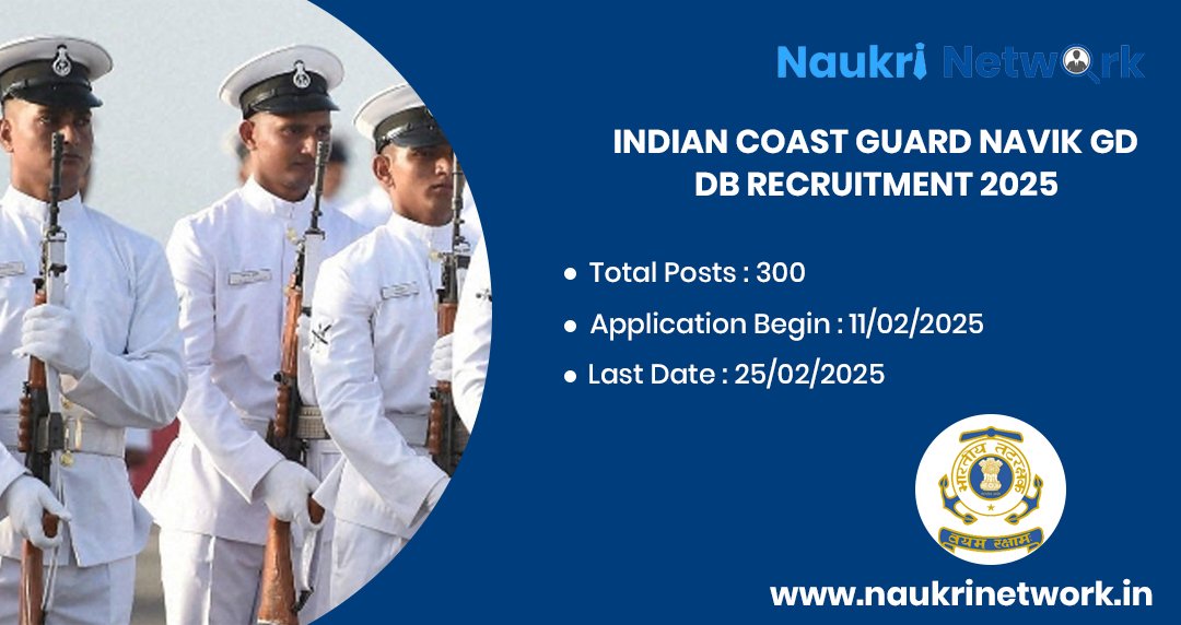 Coast Guard Navik GD DB Recruitment 2025