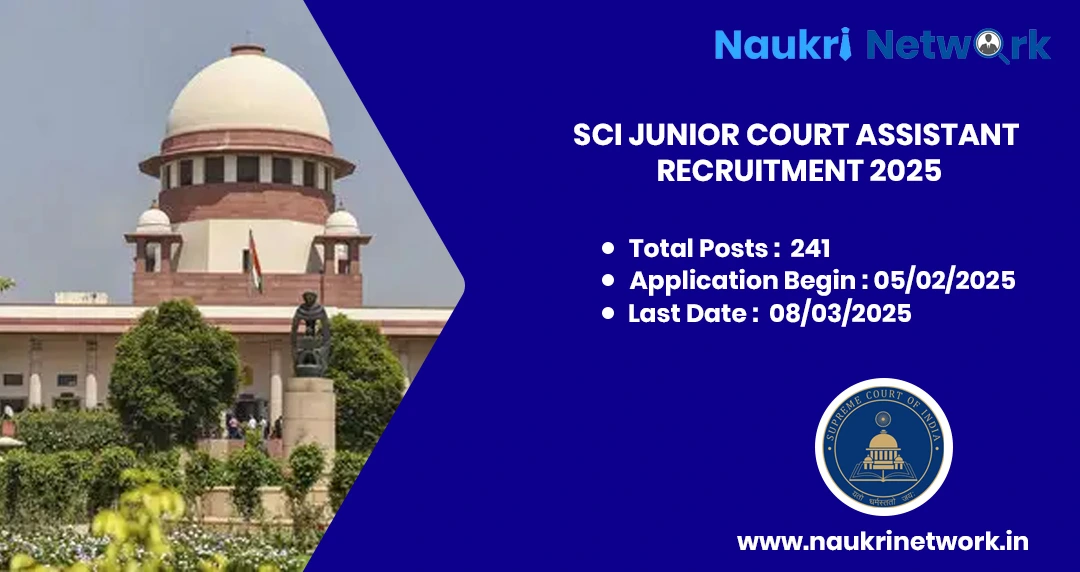 SCI Junior Court Assistant Recruitment 2025