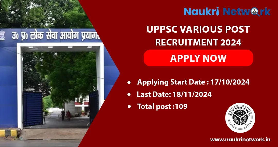 UPPSC Various Post Recruitment 2024